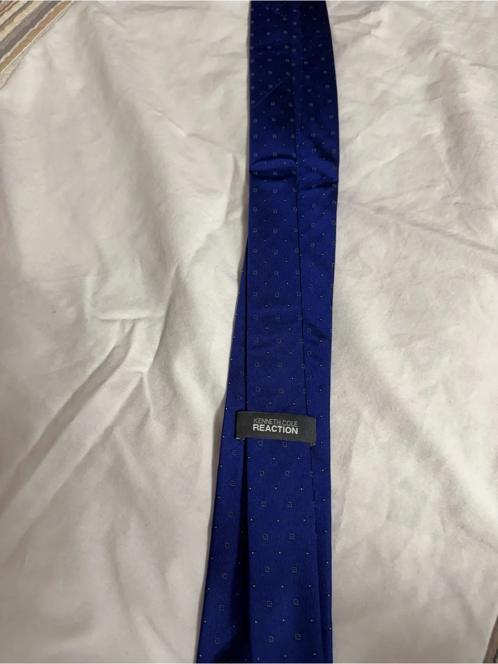 Kenneth Cole Reaction Royal Blue Microdot Silk Tie